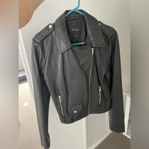 Genuine leather biker jacket - Picture 3 of 6